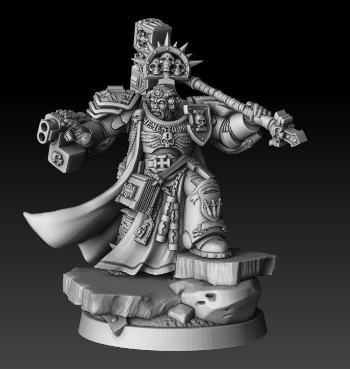 Silver Wardens - Grand Master Psyker | DMGMinis | Wargaming | Tabletop games | 32mm scale | Grimdark compatible
