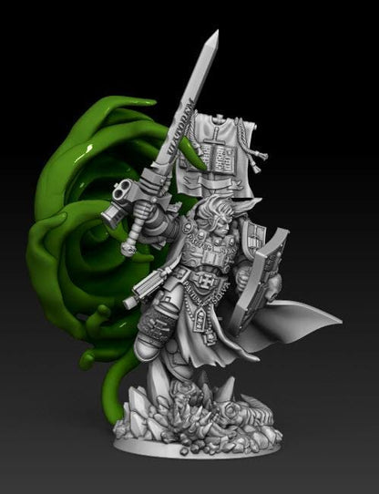Silver Wardens - Supreme Warptraveler | DMGMinis | Wargaming | Tabletop games | 32mm scale | Grimdark compatible