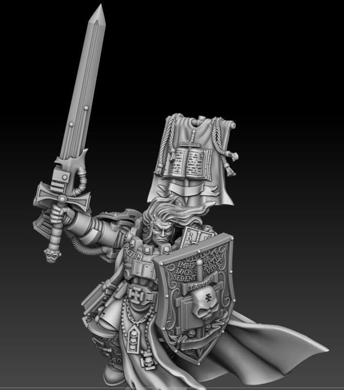 Silver Wardens - Supreme Warptraveler | DMGMinis | Wargaming | Tabletop games | 32mm scale | Grimdark compatible