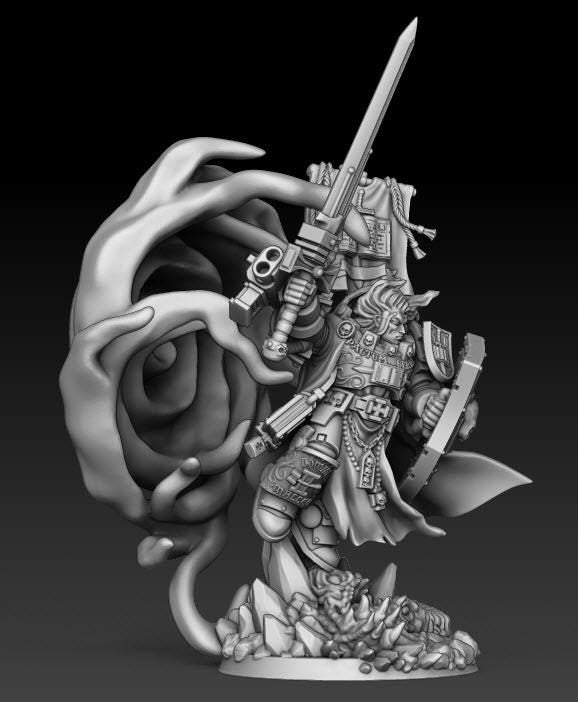 Silver Wardens - Supreme Warptraveler | DMGMinis | Wargaming | Tabletop games | 32mm scale | Grimdark compatible