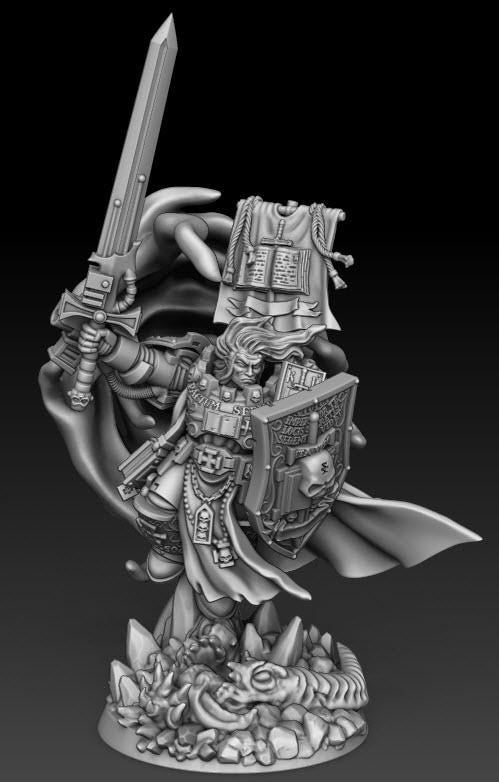 Silver Wardens - Supreme Warptraveler | DMGMinis | Wargaming | Tabletop games | 32mm scale | Grimdark compatible