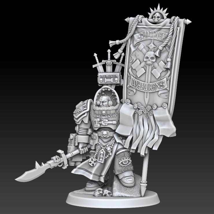 Silver Wardens - Heavy Exterminatus | DMGMinis | Wargaming | Tabletop games | 32mm scale | Grimdark compatible
