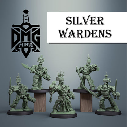 Silver Wardens - Heavy Exterminatus | DMGMinis | Wargaming | Tabletop games | 32mm scale | Grimdark compatible
