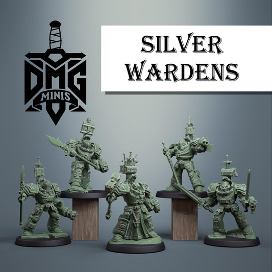 Silver Wardens - Heavy Exterminatus | DMGMinis | Wargaming | Tabletop games | 32mm scale | Grimdark compatible