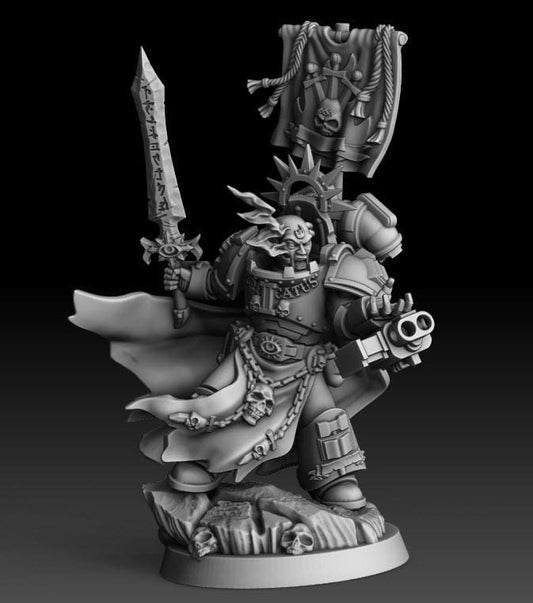 Silver Wardens - Swordkeeper of the Purificatus | DMGMinis | Wargaming | Tabletop games | 32mm scale | Grimdark compatible