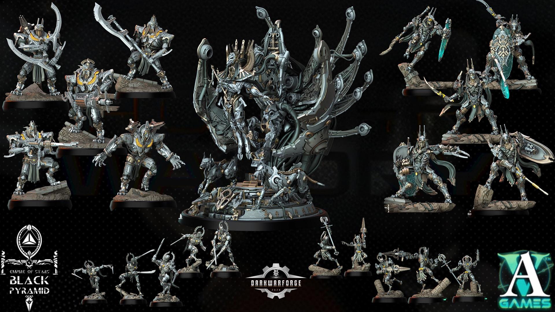 Archvillain Games :Empire of Stars - Black Pyramid | D&D | Wargame | RPG | One Page Rules compatible