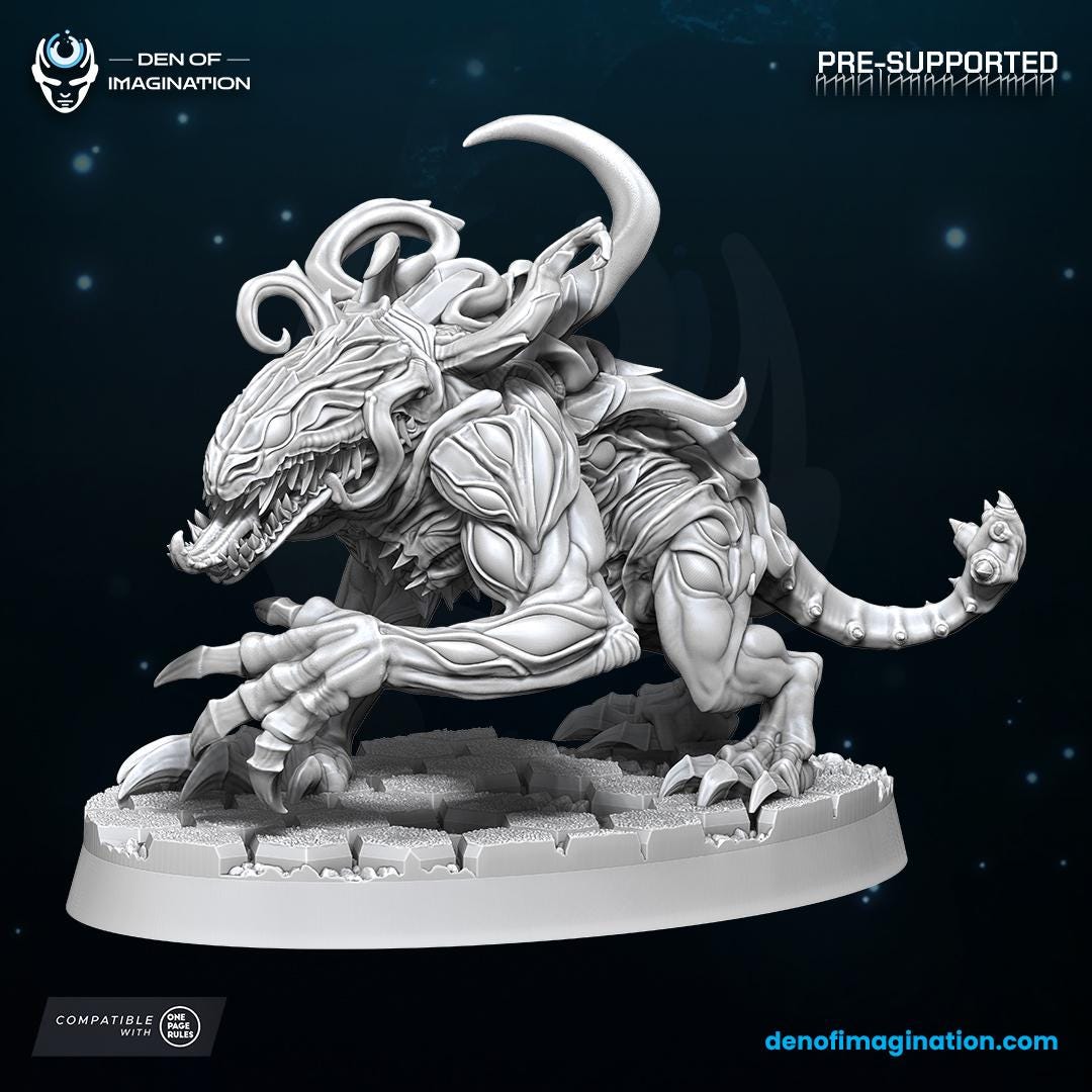Demons - Void Hounds | Den of Imagination | Grimdark compatible | One Page Rules compatible
