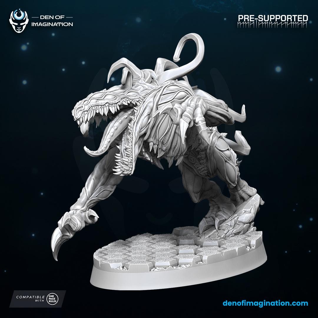 Demons - Void Hounds | Den of Imagination | Grimdark compatible | One Page Rules compatible