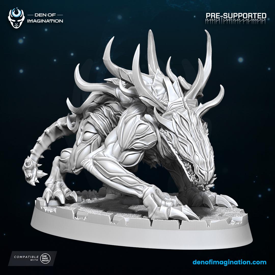 Demons - Void Hounds | Den of Imagination | Grimdark compatible | One Page Rules compatible