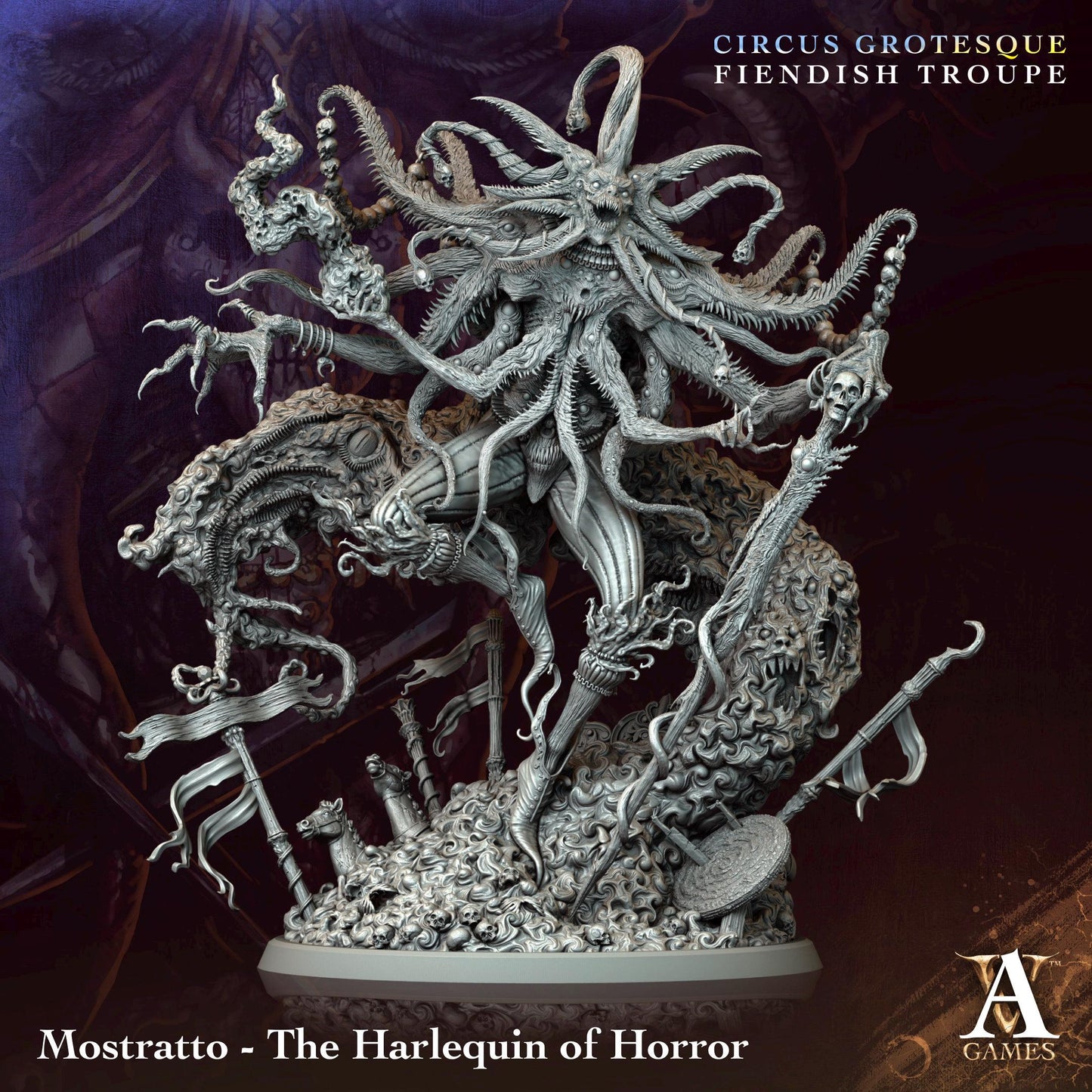 Archvillain Games : Circus Grotesque - Fiendish Troupe | D&D | Wargame | RPG | One Page Rules compatible