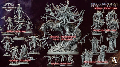 Archvillain Games : Circus Grotesque - Fiendish Troupe | D&D | Wargame | RPG | One Page Rules compatible