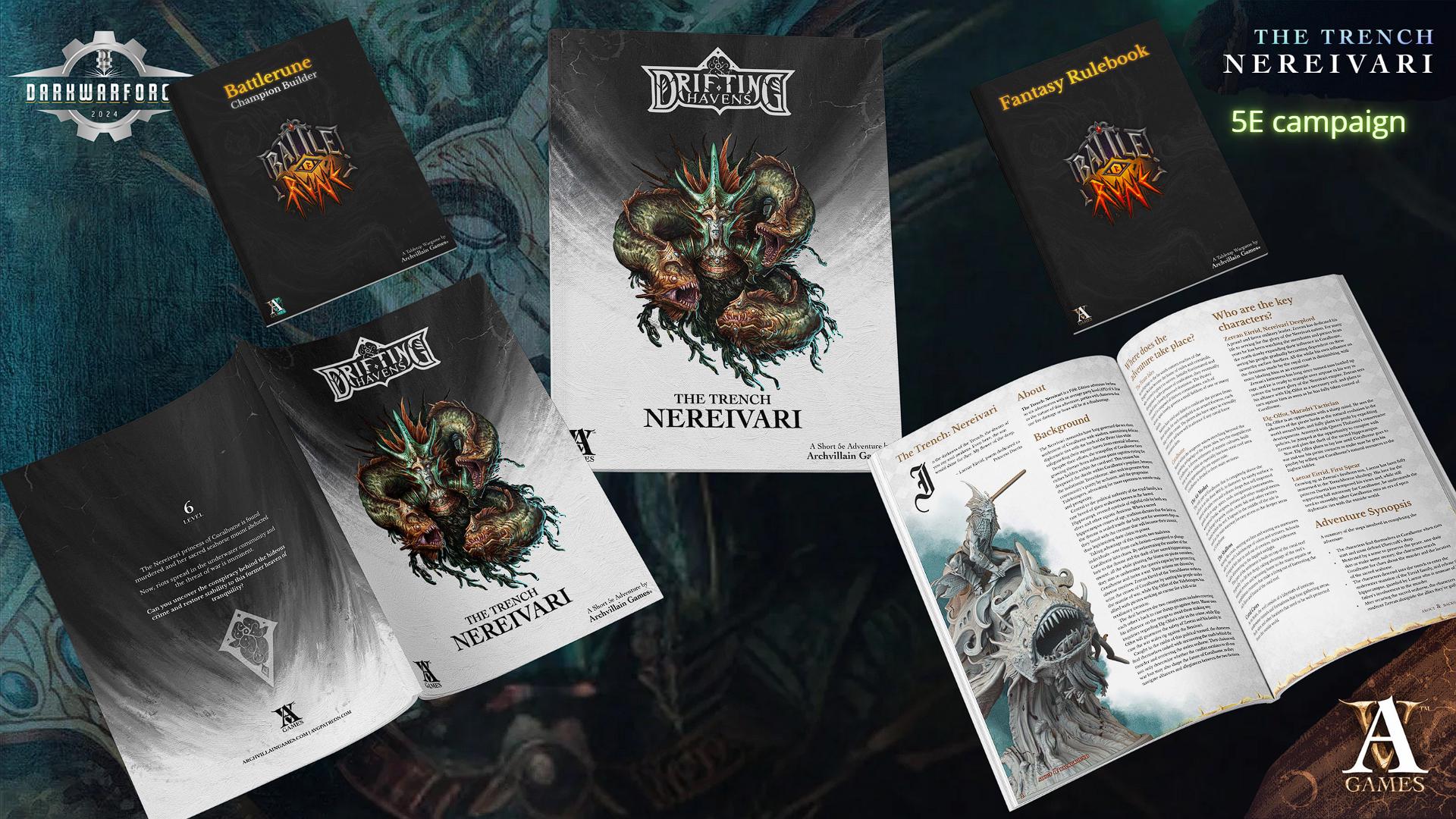 Archvillain Games: The Trench - Nereivari | D&D | Wargame | RPG | One Page Rules compatible