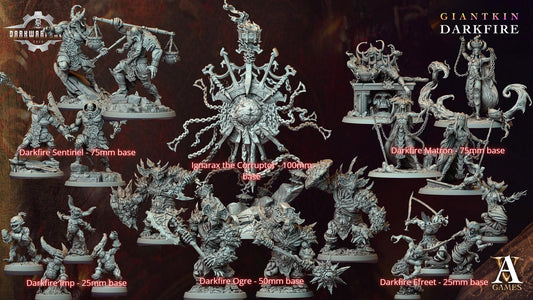 Archvillain Games: Giantkin - Darkfire| Tabletop Games 28 - 32 mm | D&D | Wargame | RPG | One Page Rules compatible