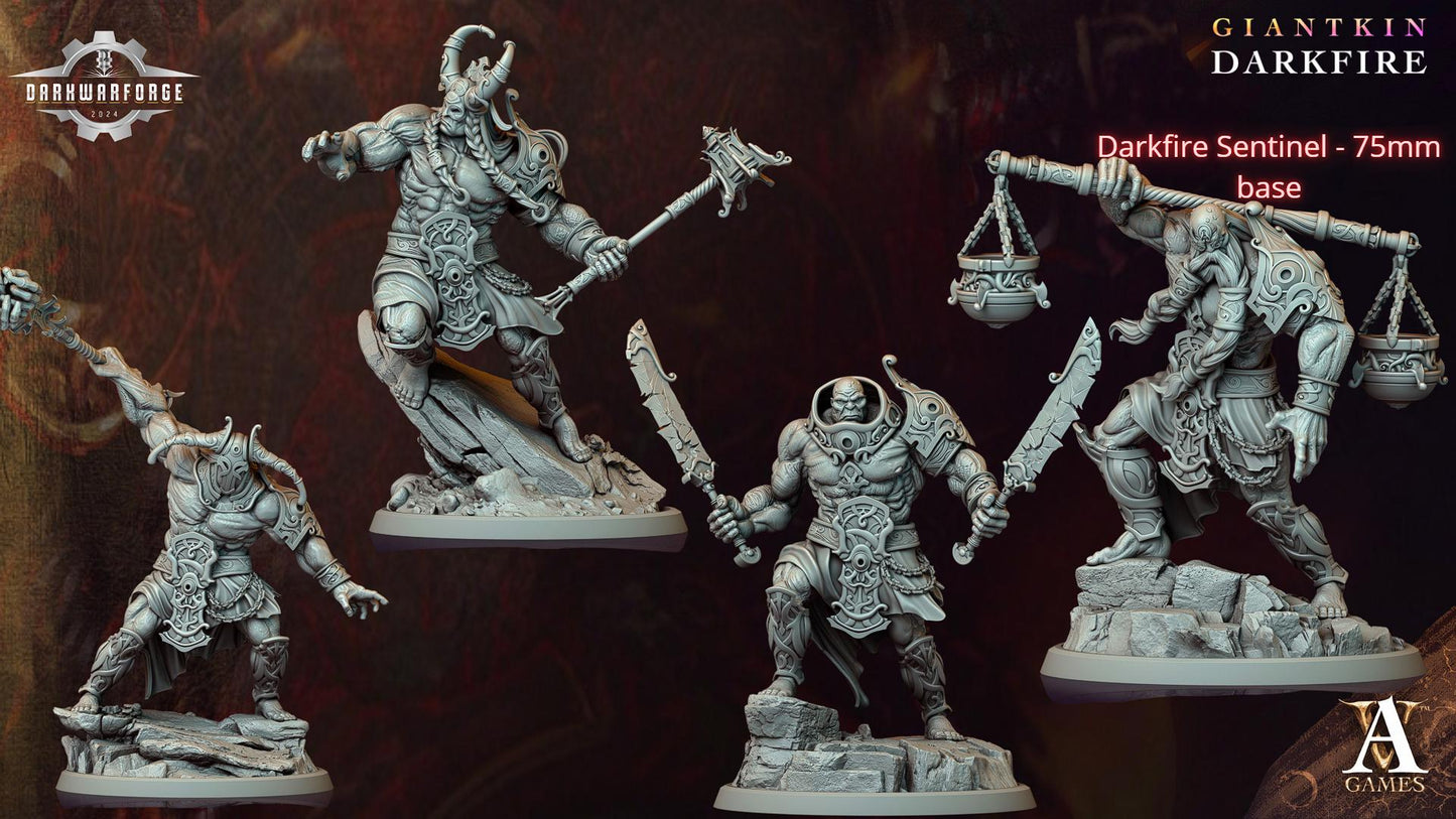 Archvillain Games: Giantkin - Darkfire| Tabletop Games 28 - 32 mm | D&D | Wargame | RPG | One Page Rules compatible