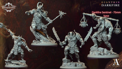 Archvillain Games: Giantkin - Darkfire| Tabletop Games 28 - 32 mm | D&D | Wargame | RPG | One Page Rules compatible