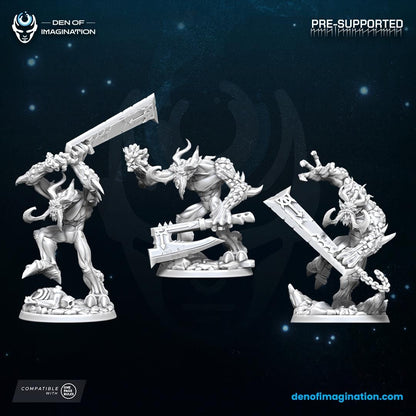 Demons - Wrathclaws | Den of Imagination | Minifigure | Wargaming | Tabletop | Grimdark compatible | One Page Rules compatible