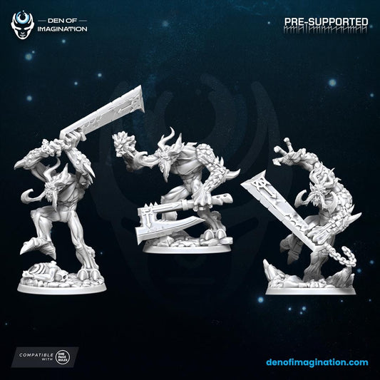 Demons - Wrathclaws | Den of Imagination | Minifigure | Wargaming | Tabletop | Grimdark compatible | One Page Rules compatible