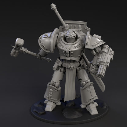 DeamonSlayer-Knight MKII | Arma Mechanatus | Minifigure | Wargaming | Tabletop | 28mm scale | 32mm scale | Grimdark compatible