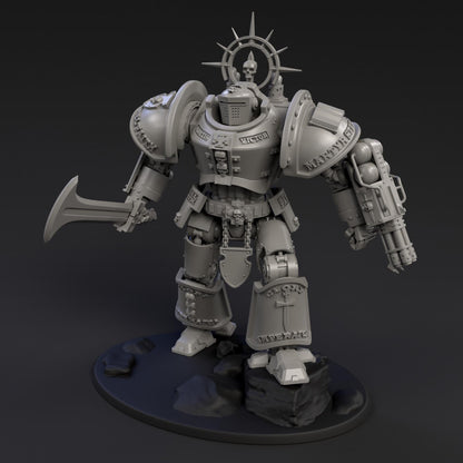 DeamonSlayer-Knight MKII | Arma Mechanatus | Minifigure | Wargaming | Tabletop | 28mm scale | 32mm scale | Grimdark compatible