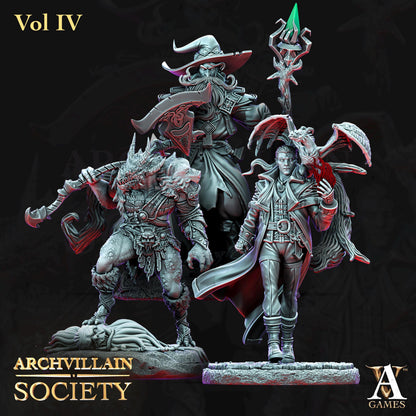 Archvillain Games : Archvillain Society Vol. IV | 3D printed miniatures |Tabletop Games 32 mm | Dungeons and Dragons | Wargame | RPG