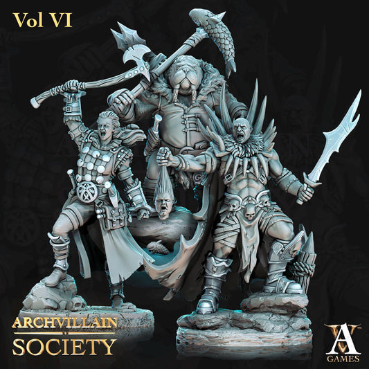 Archvillain Games : Archvillain Society Vol. VI | 3D printed miniatures |Tabletop Games 32 mm | Dungeons and Dragons | Wargame | RPG