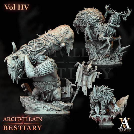 Archvillain Games : Archvillain Bestiary Vol. IV | Tabletop Games | 32 mm scale | D&D | Wargame | RPG | One Page Rules compatible