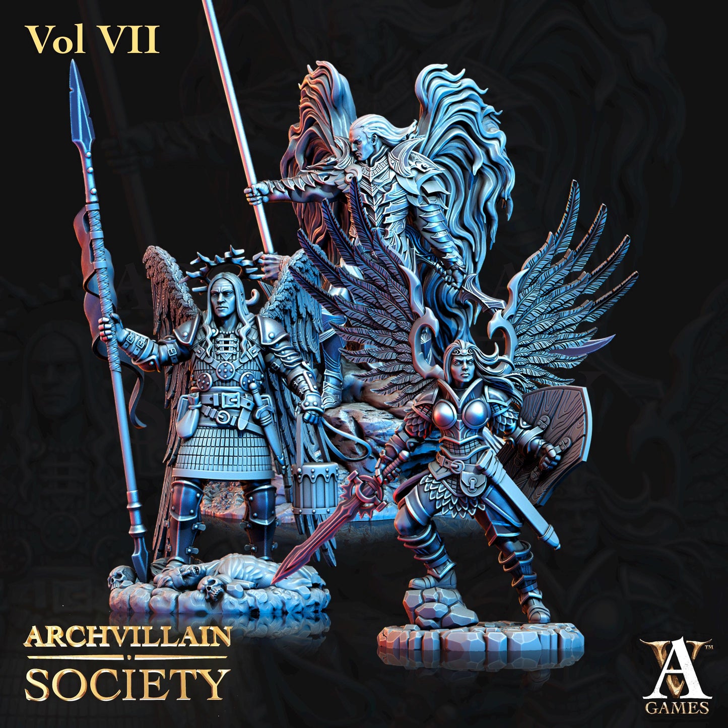 Archvillain Games : Archvillain Society Vol. VII | 3D printed miniatures |Tabletop Games 32 mm | Dungeons and Dragons | Wargame | RPG