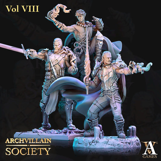 Archvillain Games : Archvillain Society Vol. VIII | 3D printed miniatures |Tabletop Games 32 mm | Dungeons and Dragons | Wargame | RPG