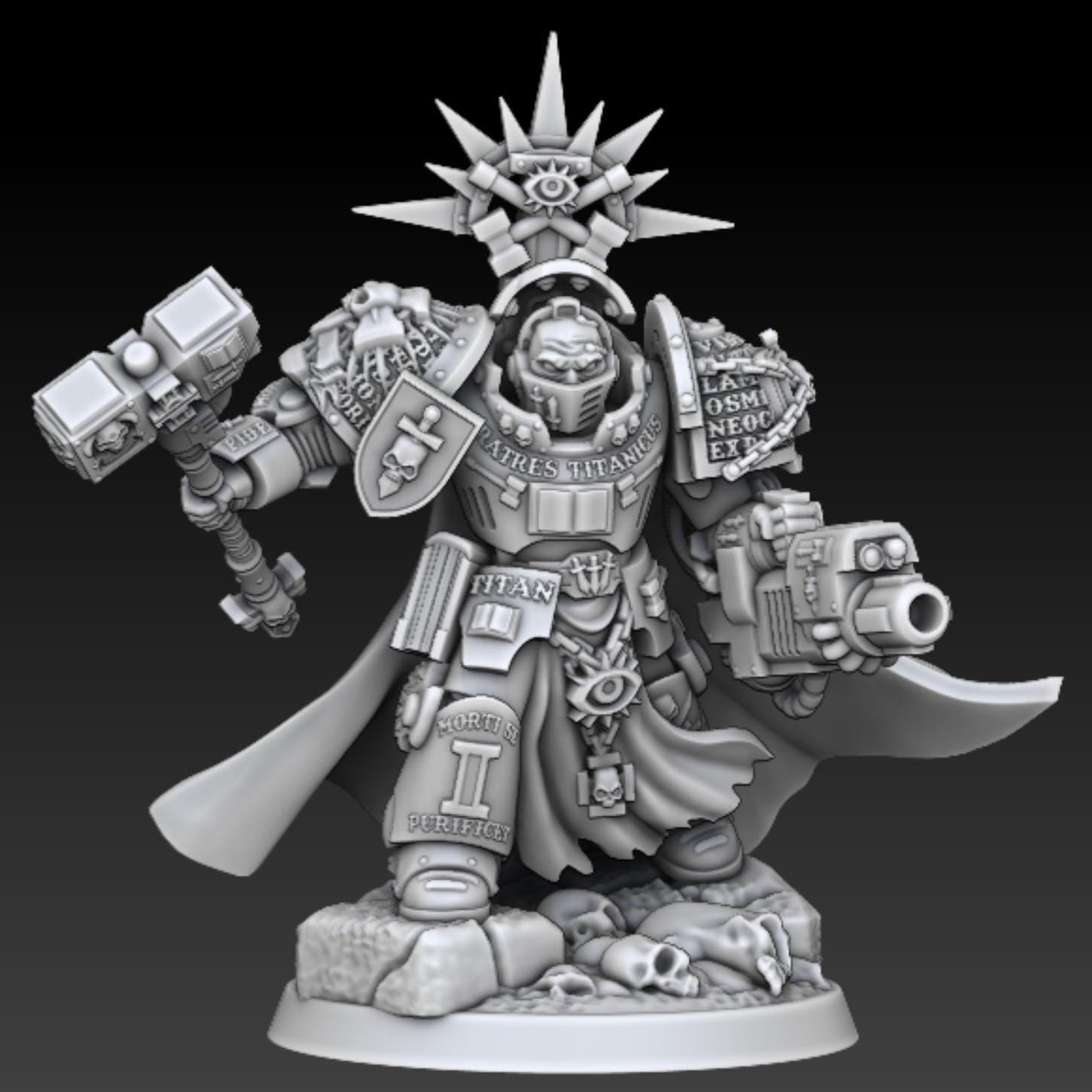 Silver Wardens - GM Decimus Falon | DMGMinis | Wargaming | Tabletop games | 32mm scale | Grimdark compatible