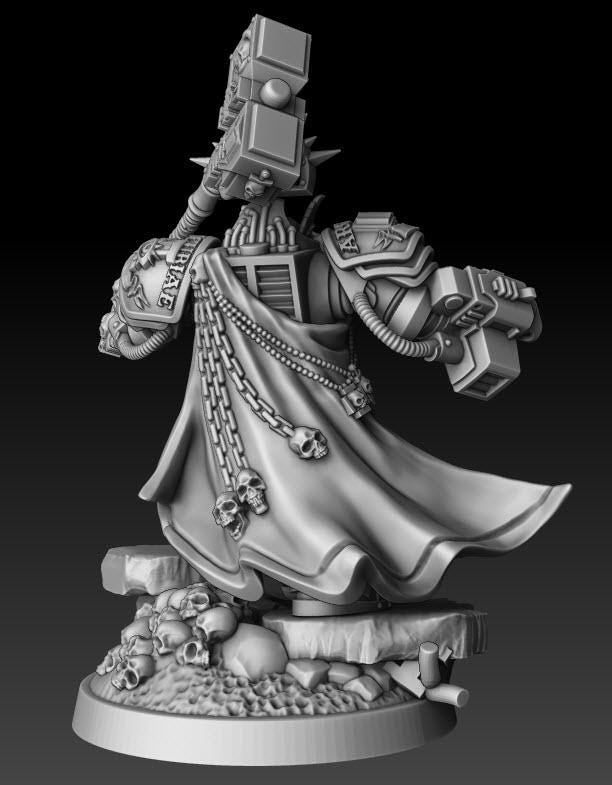 Silver Wardens - Grand Master Psyker | DMGMinis | Wargaming | Tabletop games | 32mm scale | Grimdark compatible