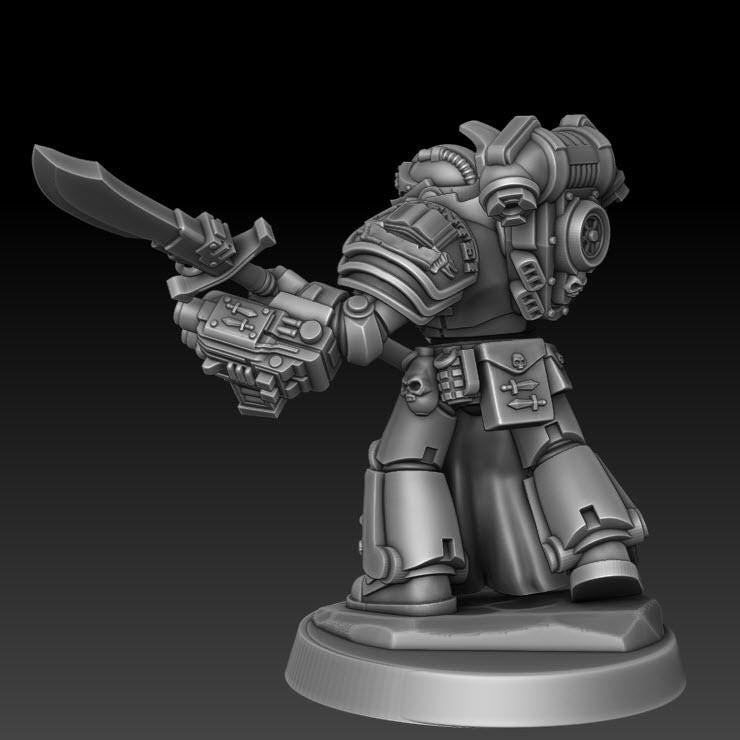 Silver Wardens - Nemestrike Force Marines | DMGMinis | Wargaming | Tabletop games | 32mm scale | Grimdark compatible