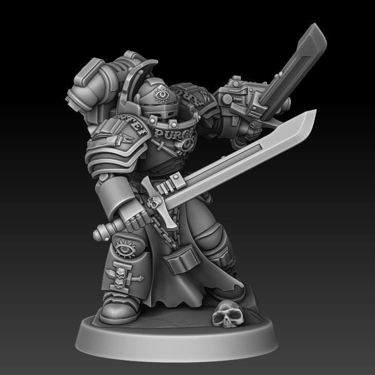 Silver Wardens - Nemestrike Force Marines | DMGMinis | Wargaming | Tabletop games | 32mm scale | Grimdark compatible