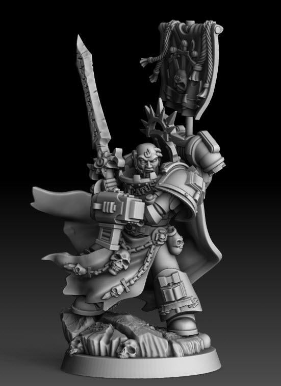Silver Wardens - Swordkeeper of the Purificatus | DMGMinis | Wargaming | Tabletop games | 32mm scale | Grimdark compatible