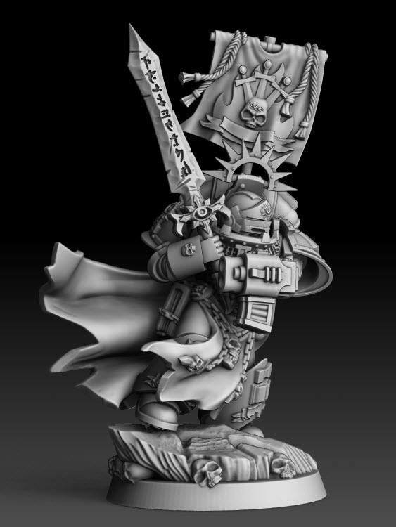 Silver Wardens - Swordkeeper of the Purificatus | DMGMinis | Wargaming | Tabletop games | 32mm scale | Grimdark compatible