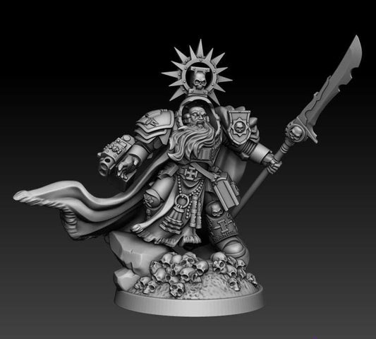 Silver Wardens - Grand Magus Mardrak | DMGMinis | Wargaming | Tabletop games | 32mm scale | Grimdark compatible