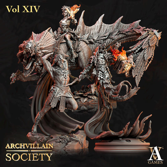 Archvillain Games : Archvillain Society Vol. XIV | 3D printed miniatures |Tabletop Games 32 mm | Dungeons and Dragons | Wargame | RPG