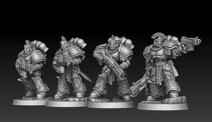 Sons of Spartania - Heavy Assault Squad | DMGMinis | Wargaming | Tabletop games | 32mm scale | Grimdark compatible