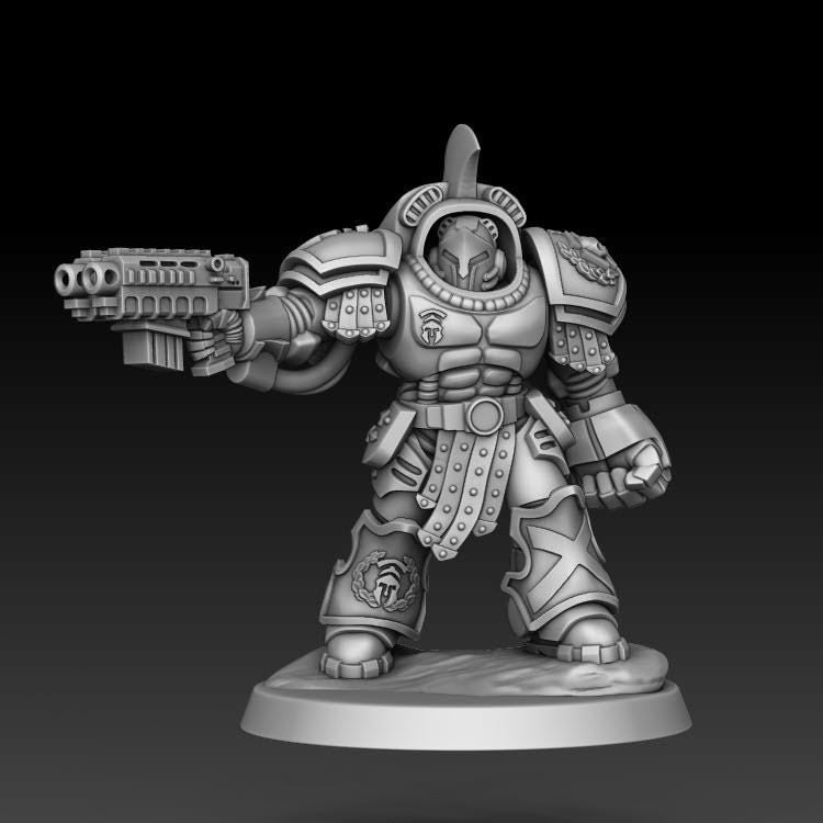 Sons of Spartania - Heavy Assault Squad | DMGMinis | Wargaming | Tabletop games | 32mm scale | Grimdark compatible