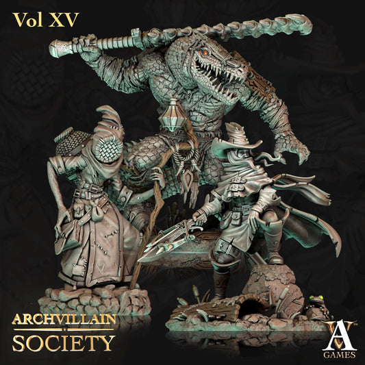 Archvillain Games : Archvillain Society Vol. XV | 3D printed miniatures |Tabletop Games 32 mm | Dungeons and Dragons | Wargame | RPG