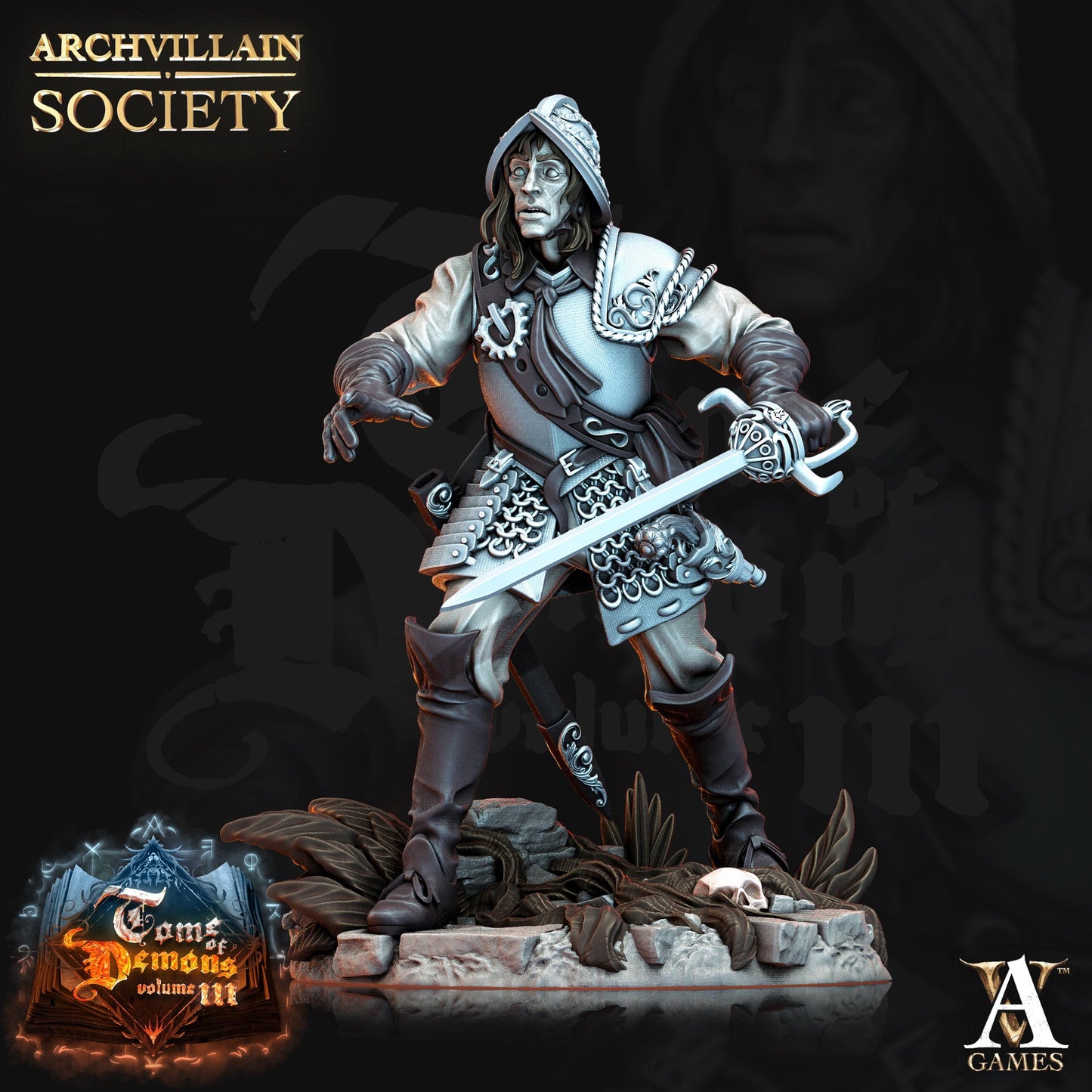 Archvillain Games : Archvillain Society Vol. XIX | 3D printed miniatures |Tabletop Games 32 mm | Dungeons and Dragons | Wargame | RPG