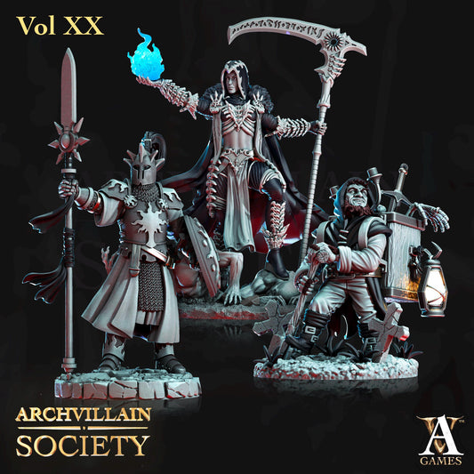 Archvillain Games : Archvillain Society Vol. XX | 3D printed miniatures |Tabletop Games 32 mm | Dungeons and Dragons | Wargame | RPG