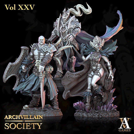 Archvillain Games : Archvillain Society Vol. XXV | 3D printed miniatures |Tabletop Games 32 mm | Dungeons and Dragons | Wargame | RPG