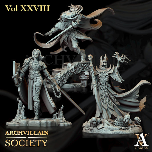 Archvillain Games : Archvillain Society Vol. XXVIII | 3D printed miniatures |Tabletop Games 32 mm | Dungeons and Dragons | Wargame | RPG