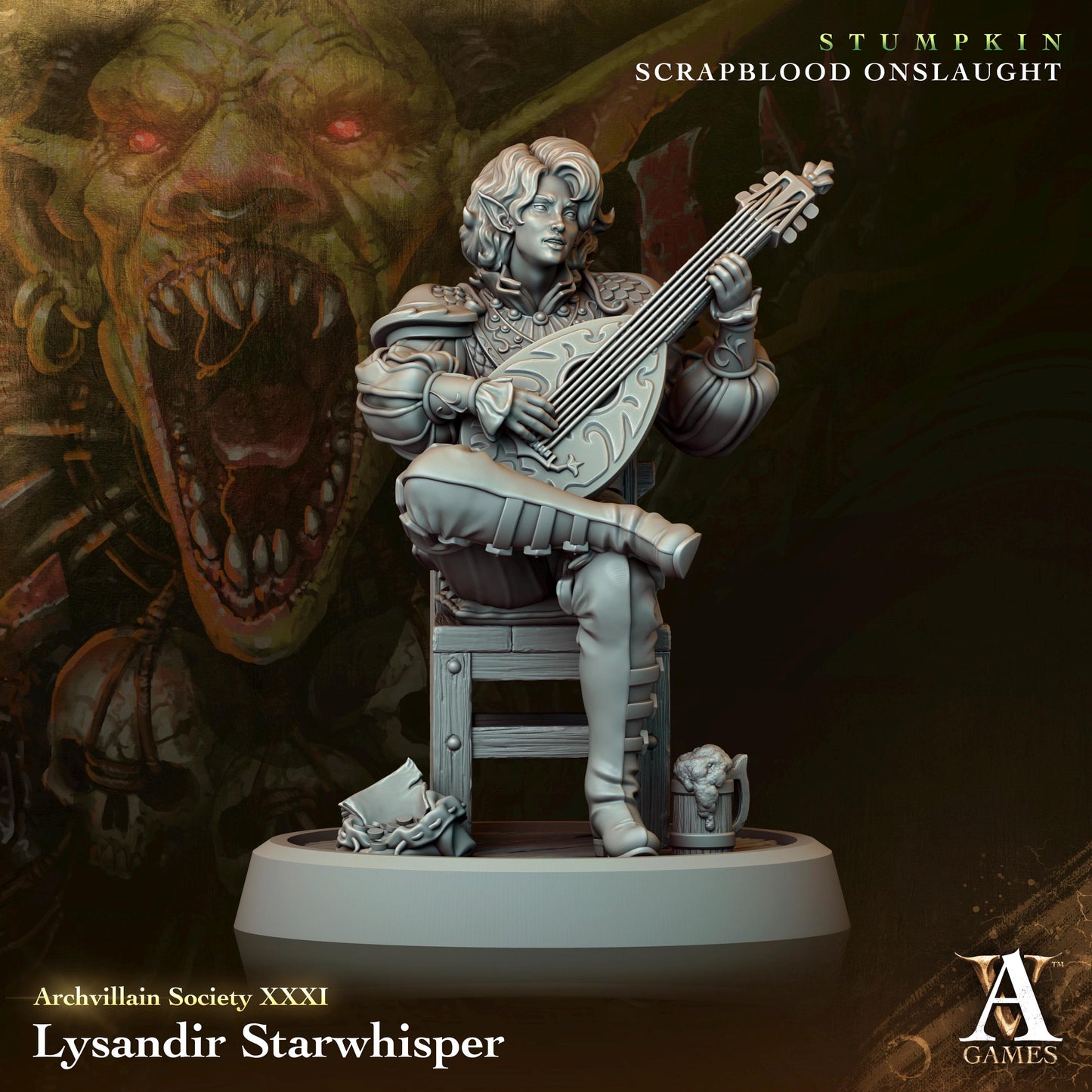 Archvillain Games : Archvillain Society Vol. XXXI | 3D printed miniatures |Tabletop Games 32 mm | Dungeons and Dragons | Wargame | RPG