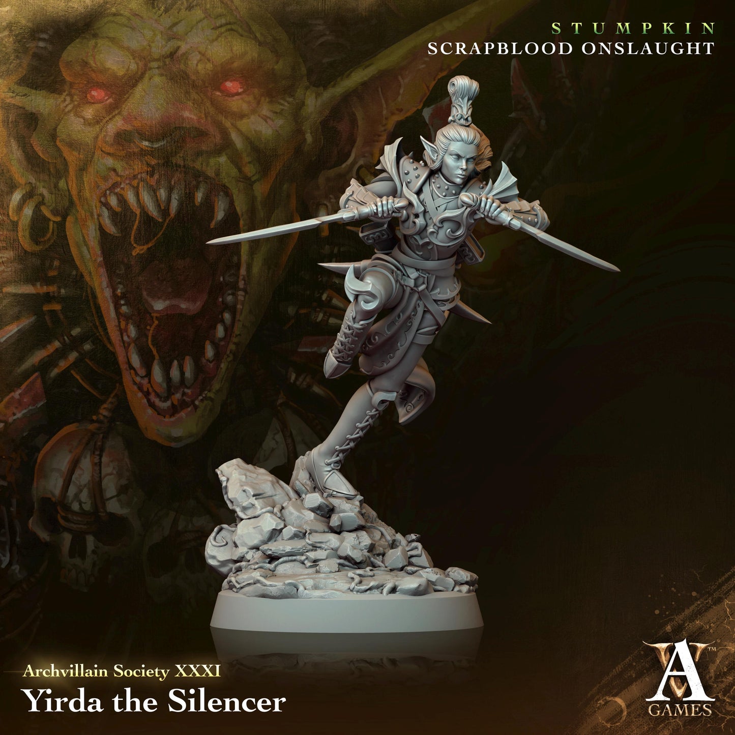 Archvillain Games : Archvillain Society Vol. XXXI | 3D printed miniatures |Tabletop Games 32 mm | Dungeons and Dragons | Wargame | RPG