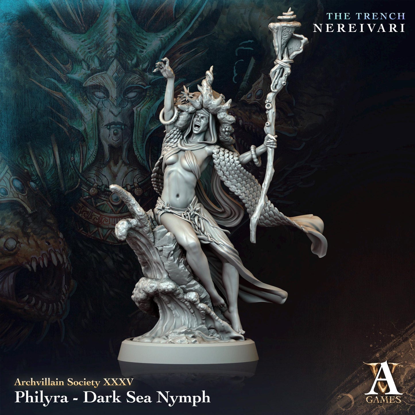 Archvillain Games : Archvillain Society Vol. XXXV | 3D printed miniatures |Tabletop Games 32 mm | Dungeons and Dragons | Wargame | RPG