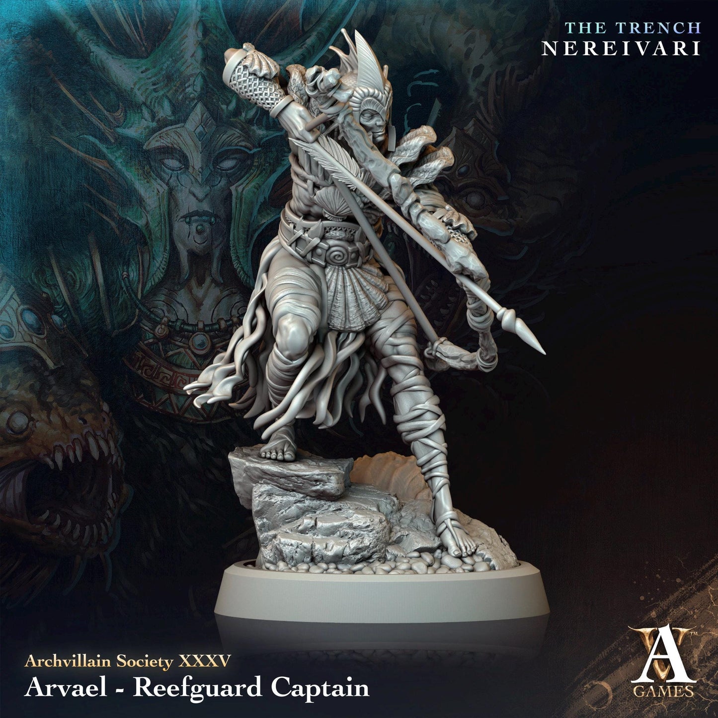 Archvillain Games : Archvillain Society Vol. XXXV | 3D printed miniatures |Tabletop Games 32 mm | Dungeons and Dragons | Wargame | RPG