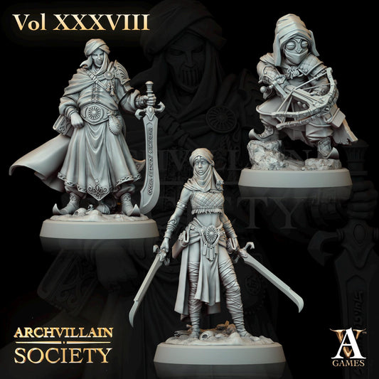 Archvillain Games : Archvillain Society Vol. XXXVIII | 3D printed miniatures |Tabletop Games 32 mm | Dungeons and Dragons | Wargame | RPG