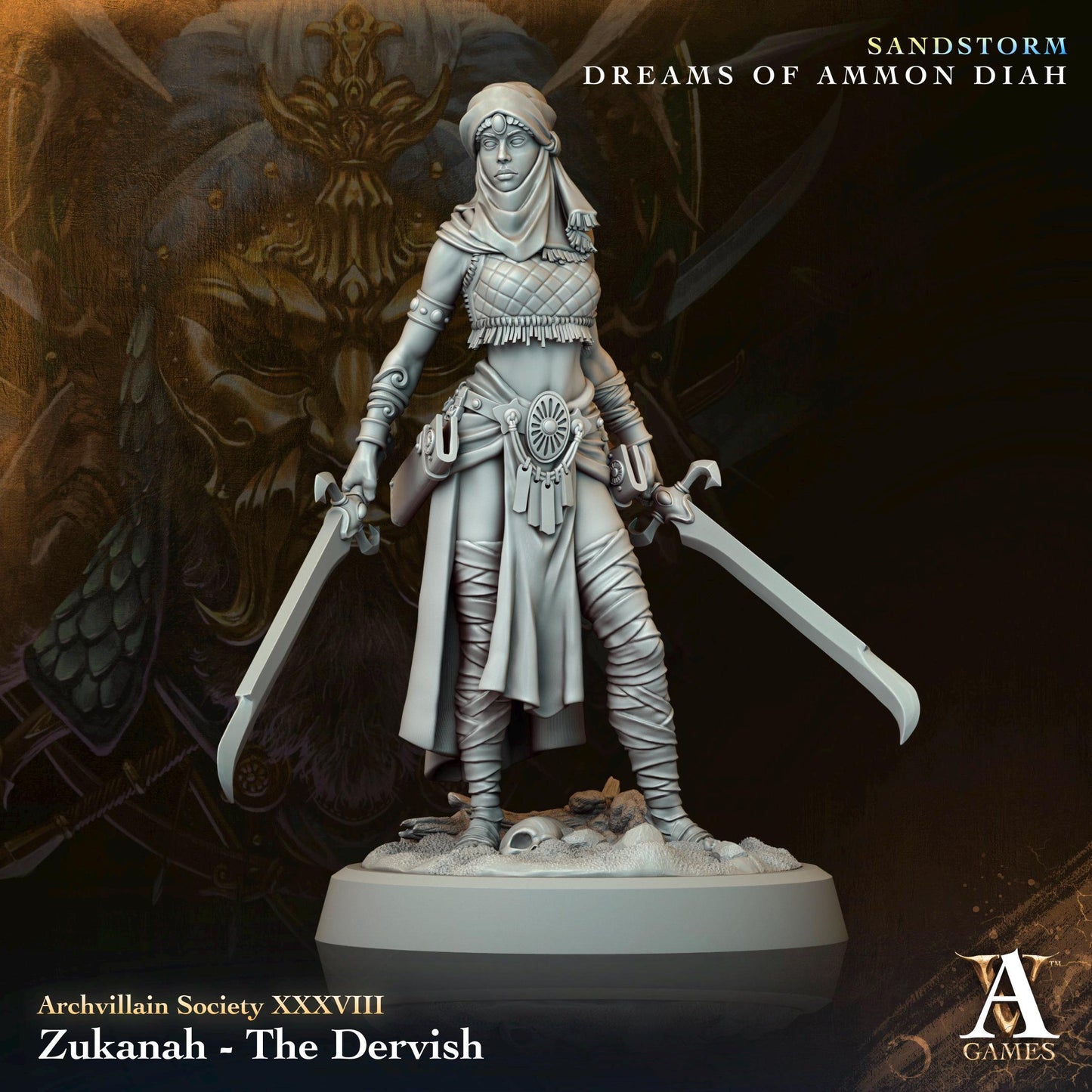 Archvillain Games : Archvillain Society Vol. XXXVIII | 3D printed miniatures |Tabletop Games 32 mm | Dungeons and Dragons | Wargame | RPG