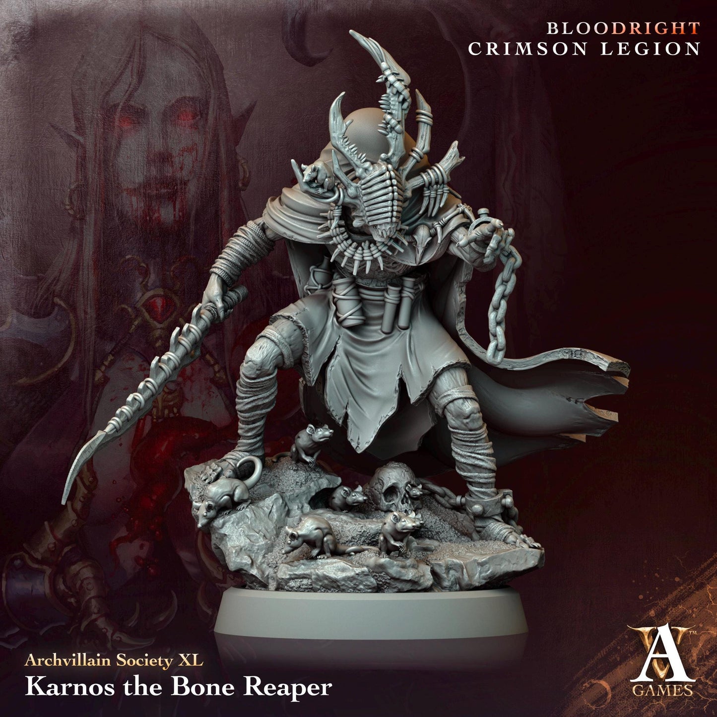 Archvillain Games : Archvillain Society Vol. XL | 3D printed miniatures |Tabletop Games 32 mm | Dungeons and Dragons | Wargame | RPG